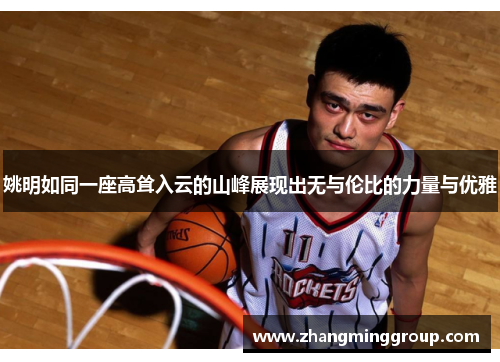 姚明如同一座高耸入云的山峰展现出无与伦比的力量与优雅