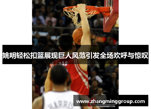 姚明轻松扣篮展现巨人风范引发全场欢呼与惊叹